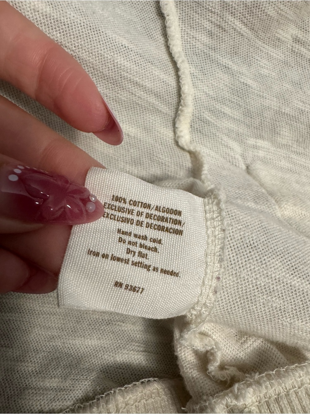 Decree Cream Open-Front Ruffle-Trim Cardigan - Picture 5 of 5